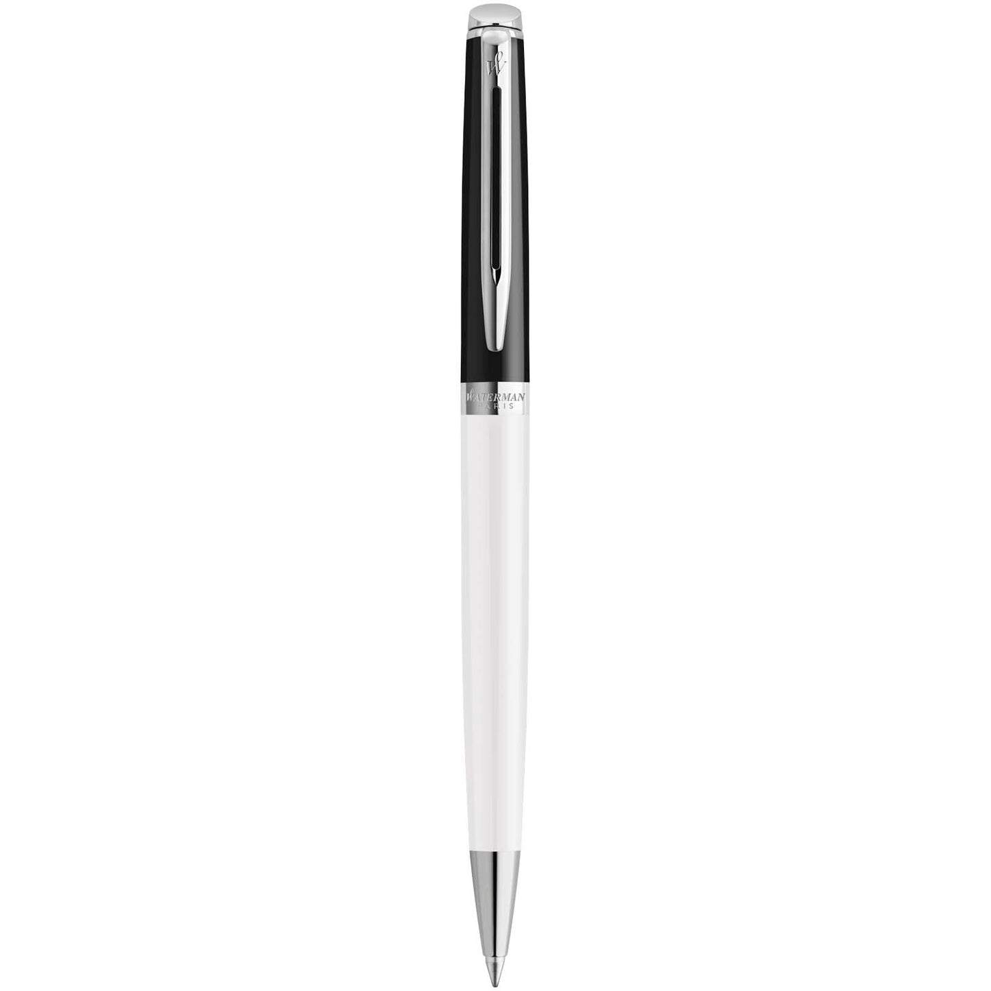Hemisphere colour blocking ballpoint pen with palladium trim (blue ink)