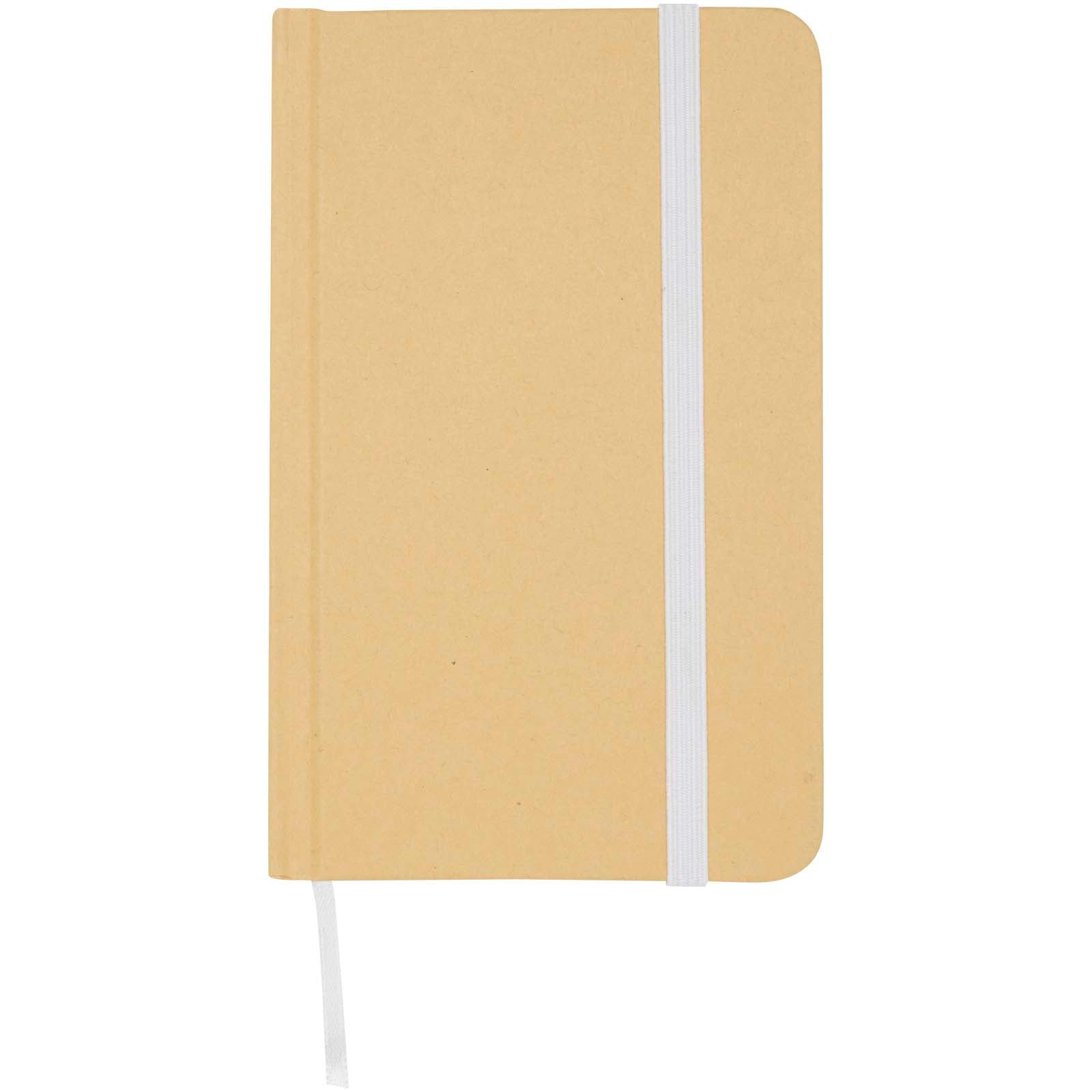 Reed A6 recycled hard cover notebook with plain pages
