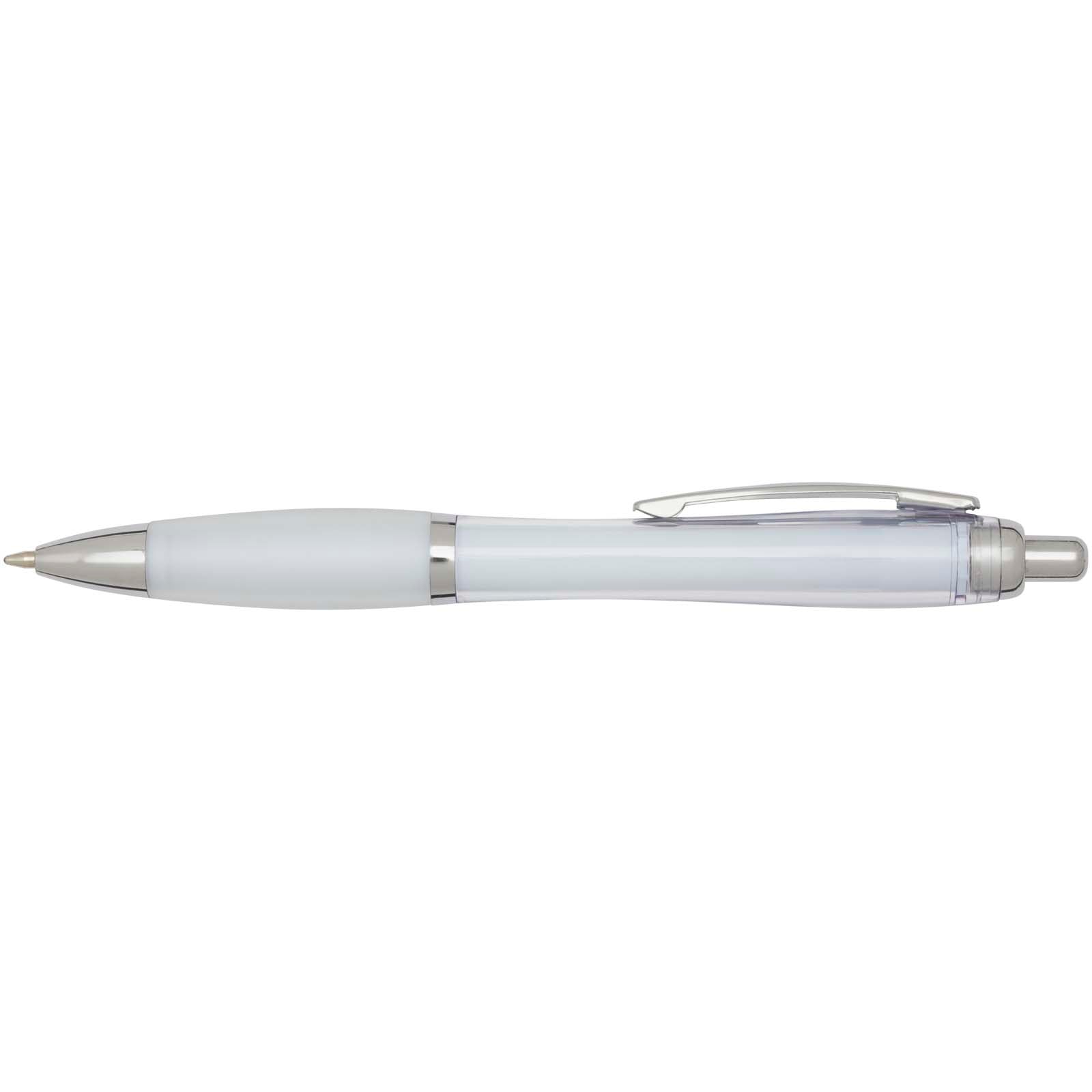 Nash RCS recycled plastic ballpoint pen with coloured barrel and grip (blue ink)