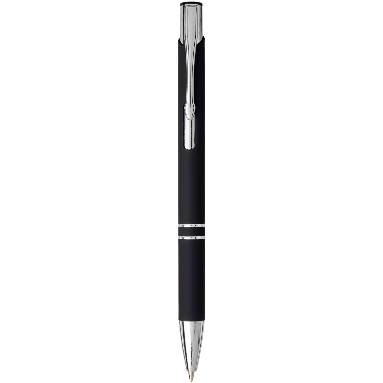 Moneta soft touch ballpoint pen (black ink)